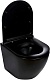WeltWasser Унитаз подвесной Merzbach 043 MT-BL черный матовый – картинка-7