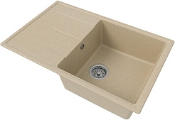 Teymi Мойка кухонная Hanna Smart 74 кварцевая бежевая матовая – фотография-2