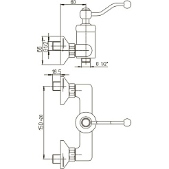 Paini Смеситель для душа Duomo 88OP511 золото – фотография-3
