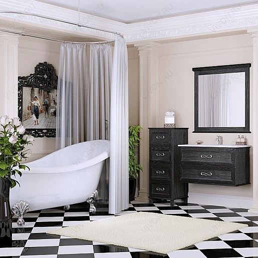 Opadiris Комод для ванной "Гарда 43" нерро – картинка-3