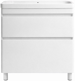 Vivon Тумба с раковиной Atwood 80 напольная белая матовая – фотография-4