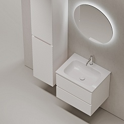 Sancos Тумба с раковиной Folk 60 bianco раковина Grace 60 CN7011 – фотография-2