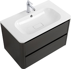 Cezares Тумба под раковину Relax 80 подвесная оружейная сталь – фотография-3