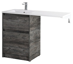 BelBagno Тумба с раковиной Kraft LVD 58 напольная Pino Pasadena под стиральную машину левосторонняя – фотография-1