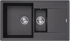 Florentina Мойка кухонная Тоскана 860 К антрацит – фотография-1