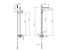 Aquatek Душевая стойка Ника AQ1845MB черный матовый – фотография-6