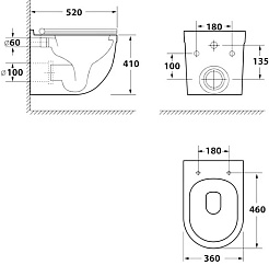 Teymi Унитаз подвесной Iva T40601 – фотография-6