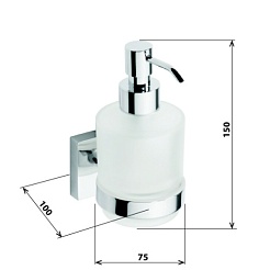 Bemeta Дозатор для жидкого мыла Beta 132109102 – фотография-2