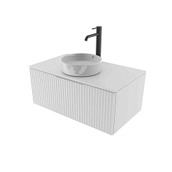 Зов Тумба под раковину Кито Флавио 100 подвесная белая – фотография-2