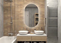 Continent Зеркало Fleur Led 650x1100 – фотография-6