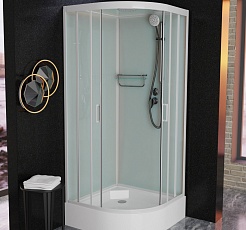 Frank Душевая кабина F409/1 white с крышей – фотография-3