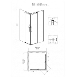 Grossman  Душевой уголок Cosmo GR-1100 – фотография-3