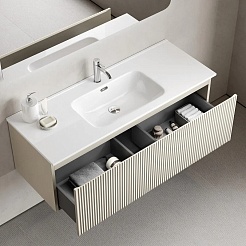 Sancos Тумба под раковину Snob R 1.0 120 beige soft SNR1.0120CE – фотография-3