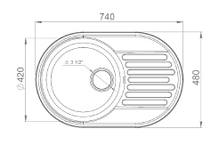 Granfest Мойка кухонная Quarz GF-Z18 Серый – фотография-2