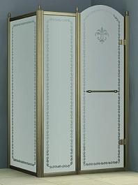 Cezares Душевой уголок RETRO-A-AH-11-120/90-CP-Br-R – фотография-1