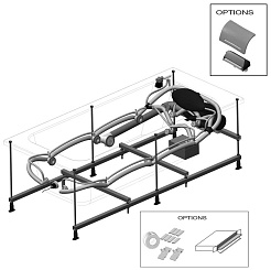 Jacob Delafon Акриловая ванна Odeon Up 140x140 R E5BB2240-00 с гидромассажем – фотография-5