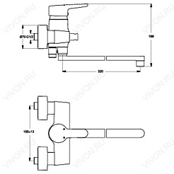 Ideal Standard Смеситель универсальный "Connect B9923AA" – фотография-2