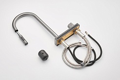 Milacio Смеситель для кухни Ultra MCU.556.GM вороненая сталь – фотография-4