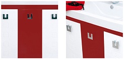 Misty Мебель для ванной Эллада 90 красно-белая – фотография-4