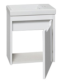 Runo Тумба с раковиной Микра 40 белая – фотография-2