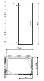 Gemy Душевой уголок Fall Tea S29121 – фотография-4