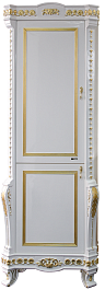 Misty Шкаф - пенал Мануэлла GOLD 60  L белый/сусальное золото – фотография-1