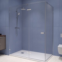 RGW Душевой уголок Stilvoll SV-040 100x90 профиль хром стекло прозрачное