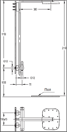 Cezares Душевая система TESORO-CD-01 – фотография-2