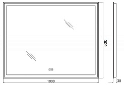 BelBagno Зеркало SPC-GRT-1000-600-LED-TCH-WARM – фотография-8