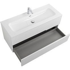 Cezares Тумба с раковиной Duet-N 120 подвесная CZR-8073-120 ясень белый софт – фотография-5