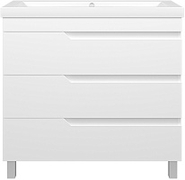 Misty Тумба с раковиной Софт 90 белая