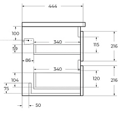 BelBagno Тумба под раковину Albano-Cer 80 подвесная Cemento Verona Grigio – фотография-9