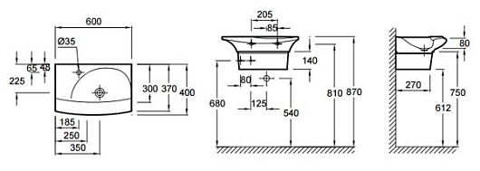 Jacob Delafon Раковина Stillness E1300-09-00 – картинка-5