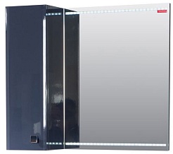  Зеркальный шкаф Nota 90 серый L – фотография-1