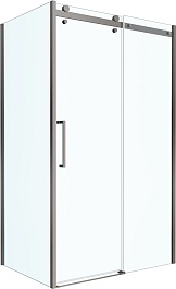 BelBagno Душевой уголок Marino MARINO-2-AH-1-110/80-C-GM 110x80 профиль оружейная сталь стекло прозрачное – фотография-1