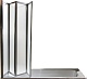 Ceruttispa Шторка на ванну Bouna 7255 профиль хром стекло матовое – фотография-26