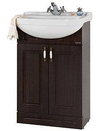 Водолей Тумба с раковиной Капри 55 венге – фотография-1