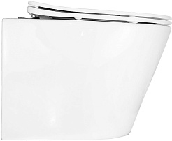 Azario Унитаз подвесной Teramo AZ-0053 SP безободковый белый – фотография-4