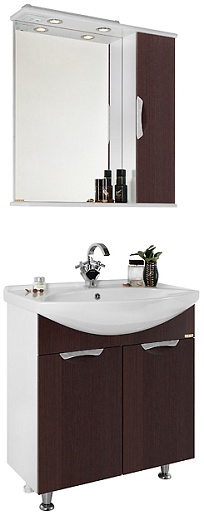 Водолей Мебель для ванной Лира 65 R венге – фото-1