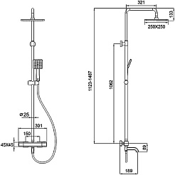 Gappo Смеситель для вынны G91 G2491 хром – фотография-5