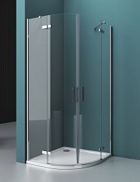 BelBagno Душевой уголок Kraft 100/100 KRAFT-R-2-100-C-Cr стекло прозрачное – фотография-1