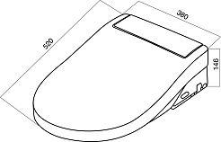 Am.Pm Крышка-сиденье CCC7851WH электронная, с функцией биде – фотография-7
