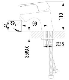 Lemark Смеситель "Unit LM4556C" для раковины – фотография-2