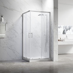 Veconi  Душевой уголок Rovigo RV-27CH Pear 80x80 – фотография-2