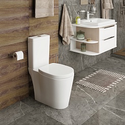 Iddis Унитаз компакт Calipso Rimless CALRDSEi24 безободковый – фотография-5