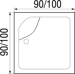 Wemor Душевой поддон 90/41 S – фотография-3