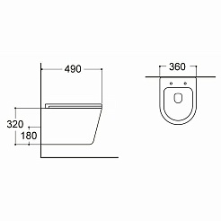 Aquanet Унитаз подвесной Tornado 332173 – фотография-6