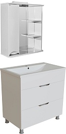 Mixline Мебель для ванной Этьен 75 L белая – фотография-1