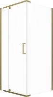Triton Душевой уголок Терра-Голд 90x90 стекло прозрачное профиль золото