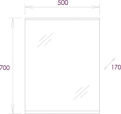 Onika Зеркало Коралл 50.01 белое – фотография-5